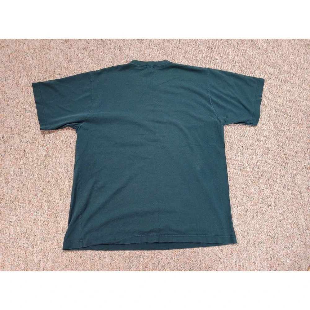 J Crew Shirt Mens XL Green Oarsman Pocket Crew Neck Short Sleeve Vintage Y2K